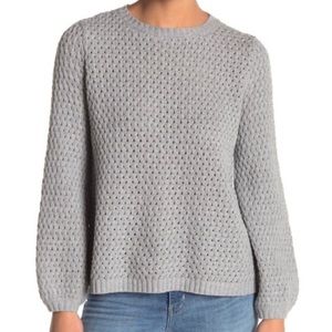 14th & UNION gray knit bell sleeve sweater
